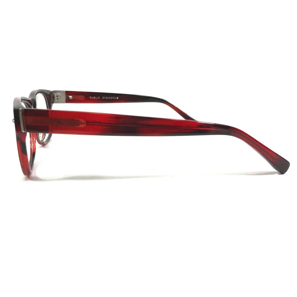 Public Eyeworks Eyeglasses Frames VENTURA-C03 Red Tortoise Rectangular 54-19-145